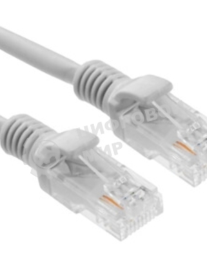 Патч-корд LSZH UTP Cablexpert PP31-5M cat.5e, 5м, литой, многожильный, серый