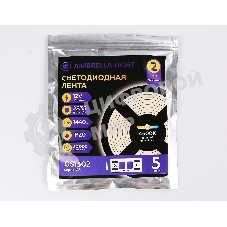 Светодиодная лента Ambrella light GS1312 2835 180Led/ 14.4W m/ 12V IP20 4500K/ 5000*10*1.2mm (2 конт.)