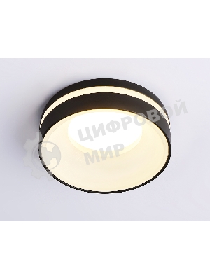 Светильник Ambrella light TN3306 BK/FR черный/белый матовый MR16 GU5.3 D80*43