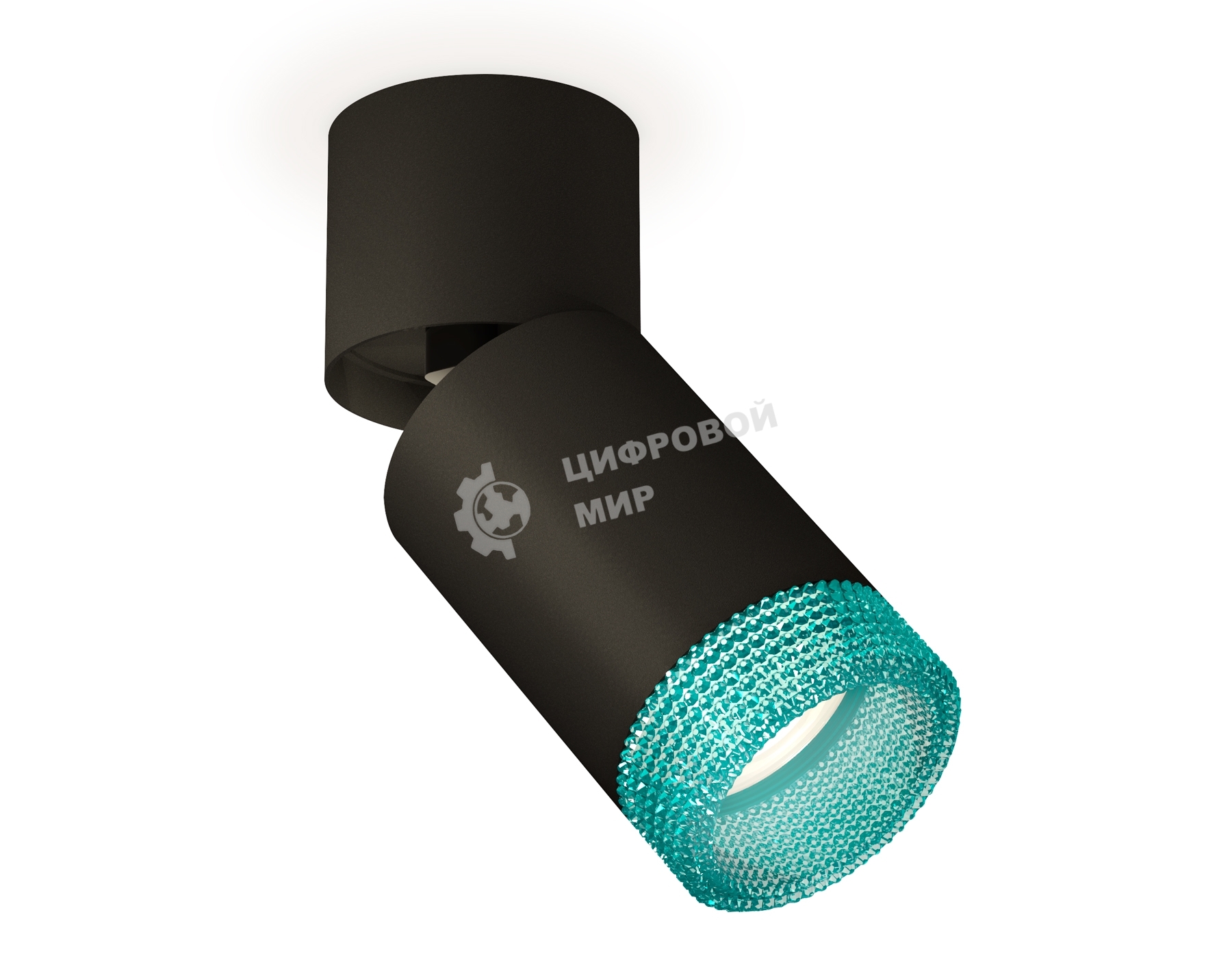 Светильник Ambrella Light XM6313063 SBK/BK/BL черный песок/черный/голубой MR16 GU5.3 (A2221, C6313, N6153)