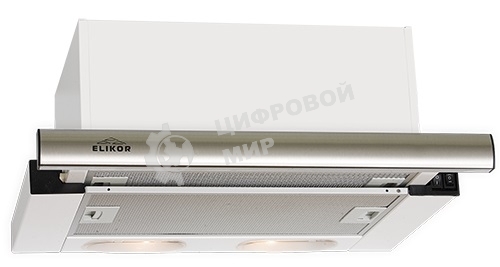 Вытяжка встраиваемая Elikor Интегра S2 60Н-700-В2Д серебристый, 60 см, 700 куб. м/ч, 52 дБ