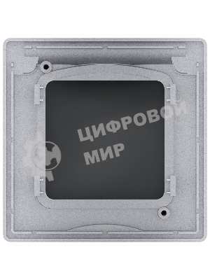 Рамка с защитной крышкой алюминий Inspiria