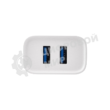 Сетевое зарядное устройство Rexant 2 x USB, 5V, 2.4 A, белое