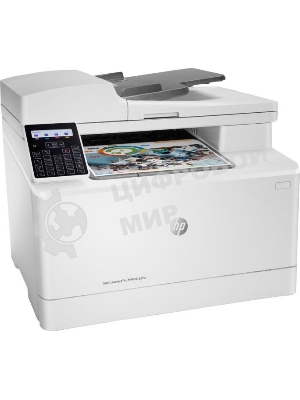 МФУ лазерное HP Color LaserJet Pro M183fw (7KW56A), A4, цветной, печ. до 16 стр/мин., скан. до 15 стр/мин. (ч/б) 8 стр/мин. (цвет), 600 x 600 dpi (печать) 1200x1200dpi (скан.), USB, RJ-45, Wi-Fi, Air Print, Mopria