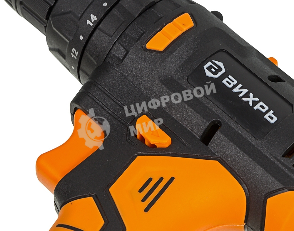 Дрель-шуруповерт аккумуляторная Вихрь ДА-18Л-2КУ/Б 72/14/23, Аккумуляторная, 18В, 2 АКБ, Кейс