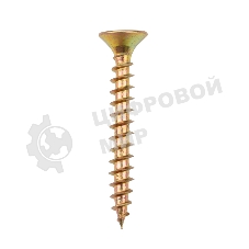 Саморез универсальный Kranz 5х40, желтый цинк, упаковка поставщика (6 000 шт.)