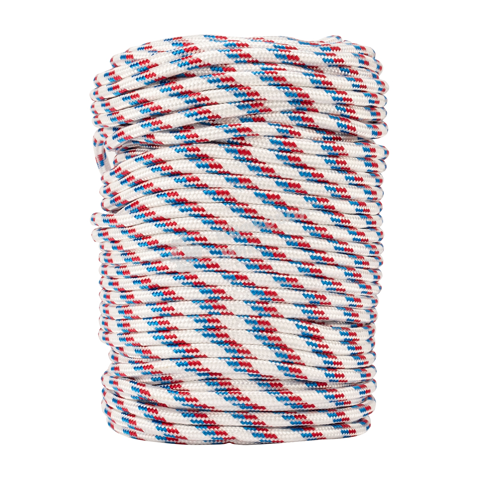 Фал плетеный Сибртех полипр. 24-прядный с полипр. серд. 10 мм, бухта 100 м, 700 кгс