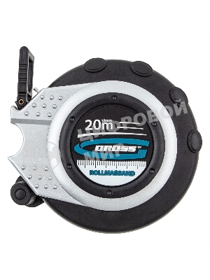 Рулетка геодезическая GROSS 31251 20 м х 13 мм, закр. корп., металл. лента, нейлон, двуст. шкала