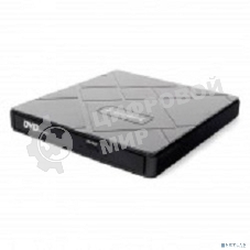 Оптический привод внешний со встроенным кардридером и хабом Gembird DVD-USB-04 пластик, черный