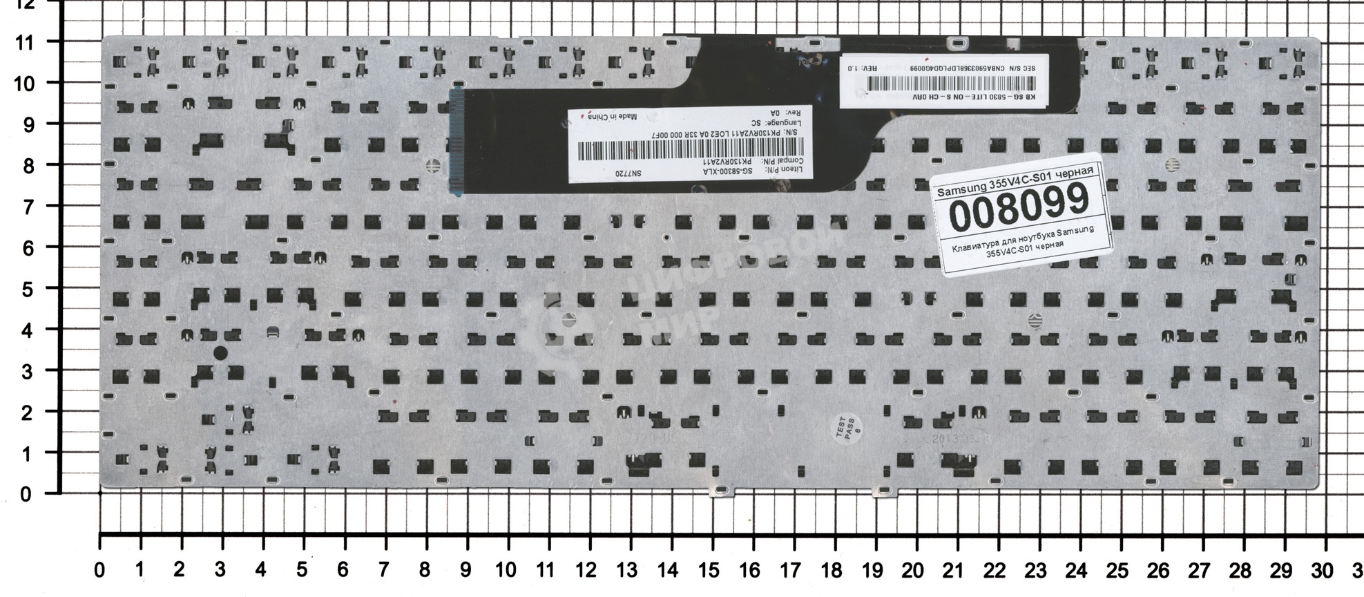 Клавиатура для ноутбука Samsung 355V4C-S01, черная