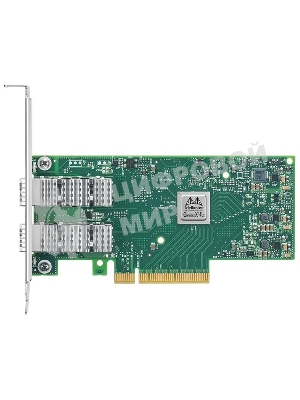 Сетевая карта ConnectX-4 Lx EN network interface card, 25GbE dual-port SFP28, PCIe3.0 x8, tall bracket, SR-IOV, TCP/UDP, MPLS, VxLAN, NVGRE, GENEVE, iSER, NFS RDMA, SMB Direct, ROHS R6
