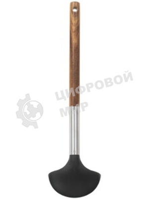 Половник LARA LR07-100 нейлон, ручка деревянная (акация), стальной больстер