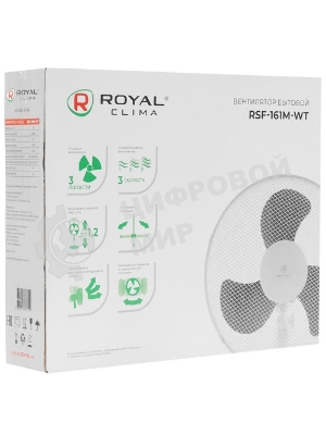 Вентилятор Royal Clima RSF-0701E-WT белый, настольный, 5 Вт, 3 скорости, 17 см