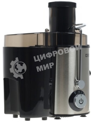 Соковыжималка Centek CT-1209 стальной/чёрный, центробежная, 600 Вт, 500 мл, механическое