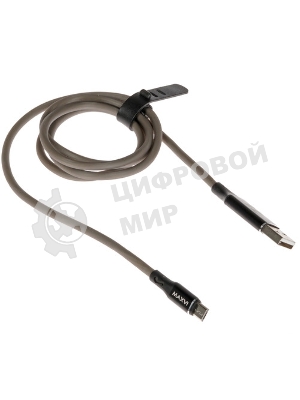 Кабель Maxvi MC-01F black USB-A - microUSB, 2A Плоский кабель, ток макс. нагрузки 2А, макс. напряжение 5V; стандарт USB 2.0; длина 1м, материал PVC, черный
