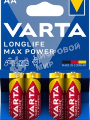Батарея Varta LongLife Max Power Alkaline LR6 BL5+3 AA (8шт) блистер