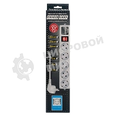 Сетевой фильтр Powercube SPG-B-10-WHITE 3 м, 5 розеток, белый, коробка