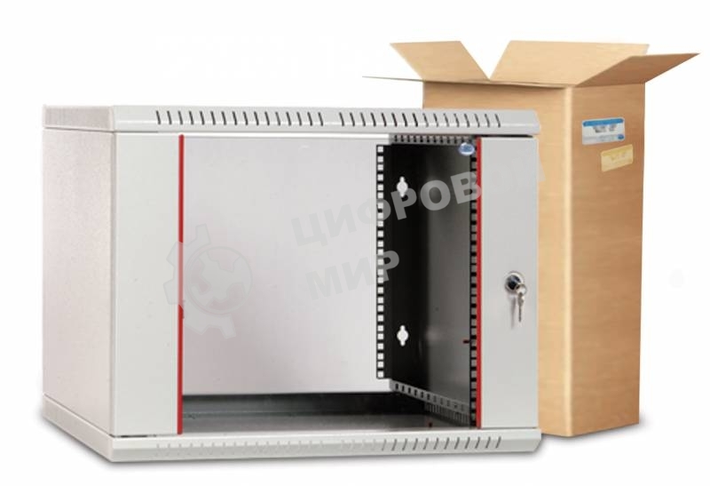 Шкаф телеком. настенный разборный 6U (600х520) дверь металл (ШРН-Э-6.500.1)