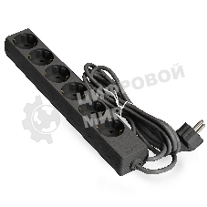 Удлинитель ExeGate EX285828RUS ECE-6-1.8B (6 евророзетки с заземлением, 1.8 м, черный)