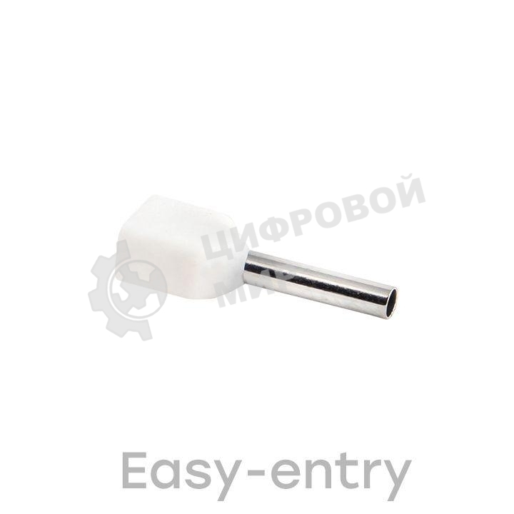 Наконечник штыревой втулочный изол. НШвИ(2) 0.5-8 (уп. 50 шт) EKF nhvi2-0.5-8