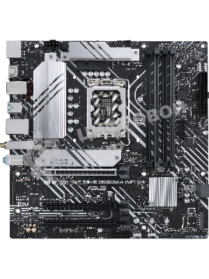 Материнская плата ASUS PRIME B660M-A WIFI D4, Socket LGA 1700, Intel B660, 4xDDR4, 4xSATA, 2xM.2, 1xPCIe 4.0 x16, 1xPCIe 3.0 x16, 1xDP, 2xHDMI, 1x 1Gb LAN, 2xUSB-A 3.2 Gen 2, 4xUSB-A 2.0, 3x3.5 мм, 7.1, mATX