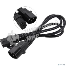 Кабель монитор-компьютер (UPS->уст-во) ExeGate Power EC-1P (С13->С14) VDE-250V-3*0,75-CU, 10A, 1м