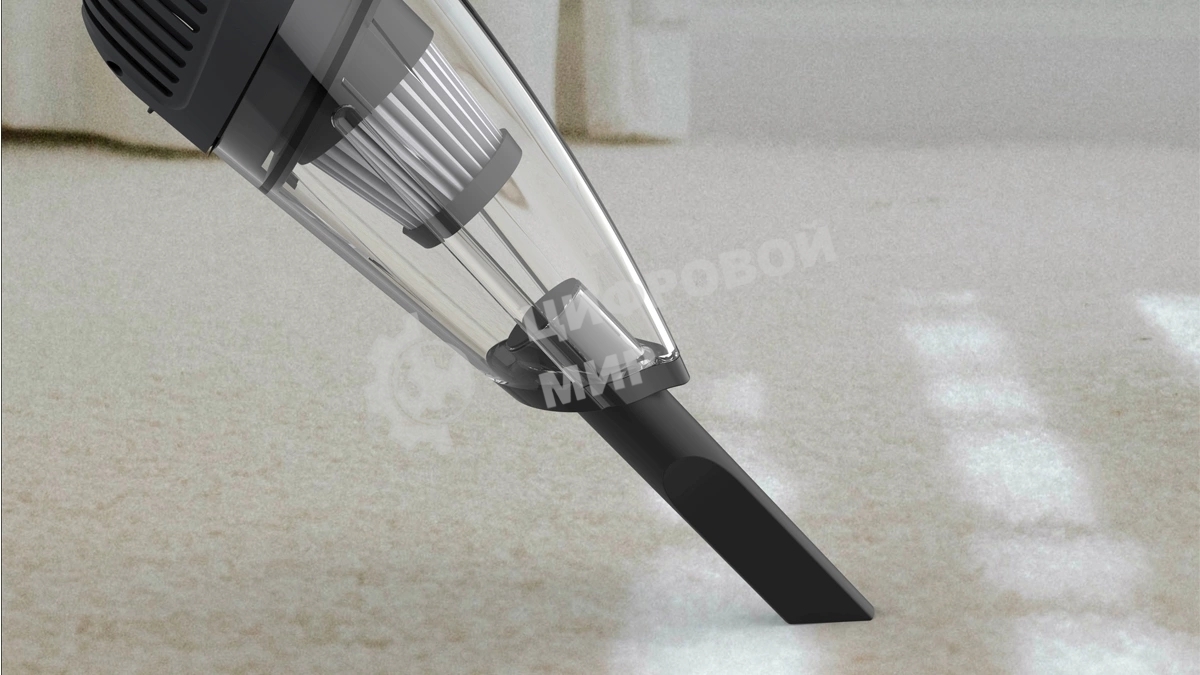 Пылесос ручной Ritmix CVC-003 черный/серый, 70 Вт, уборка сухая, пылесборник контейнер 0.32 л