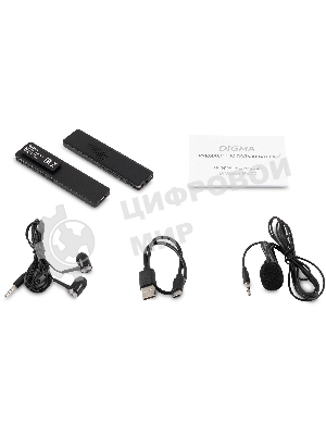 Диктофон Цифровой Digma DiVoice RV70 32Gb черный