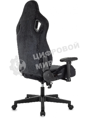 Кресло Zombie Ghost Fabric черный Light-20, ткань (велюр), подголовник