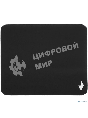 Коврик для мыши Gembird MP-BLACK-S, черный, 220х180х2мм, ткань/резина, пакет