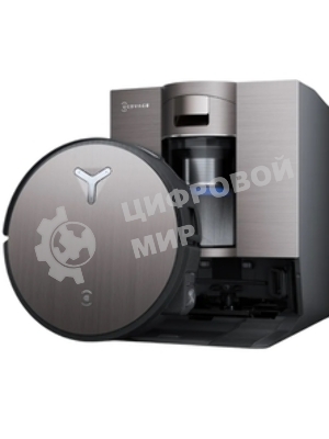 Робот-пылесос Ecovacs Deebot X11 OmniCyclone черный/коричневый, 6400 мА*ч Li-Ion, уборка сухая/влажная, пылесборник контейнер 0.22 л