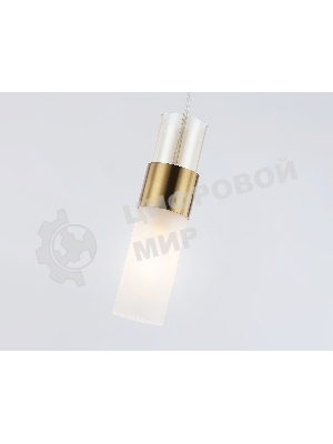 Подвесной светильник LH55111 BS/FR/TI латунь/белый матовый/янтарь E14 max 40W D55*1500