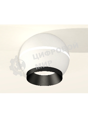 Светильник Ambrella Light XS1101011 SWH/PBK белый песок/черный полированный MR16 GU5.3 LED 3W 4200K (C1101, N7031)