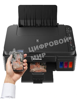 МФУ струйное Canon PIXMA G3416 (2315C052), А4, цветной, печ. 8.8 стр/мин. (ч/б) 5 стр/мин. (цвет), скан. до 3 стр/мин., 4800x1200 dpi (печать) 1200х600 dpi (скан.), USB, Wi-Fi