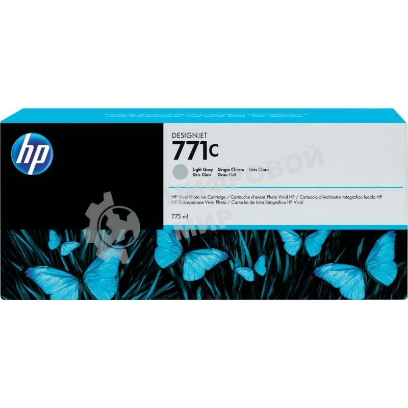 Картридж струйный HP №771C B6Y14A светло-серый для HP DJ Z6200 (775мл)