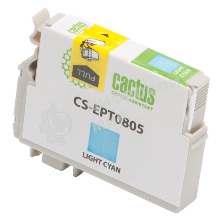 Картридж струйный Cactus CS-EPT0805 светло-голубой (11,4 мл) для Epson Stylus Photo P50/PX650/PX660/PX700/PX700W/PX710/PX710W/PX720/PX720WD/PX800/PX800FW/PX810/PX810FW/PX820/PX820FWD/R265/R285/R360/RX560/RX585/RX685