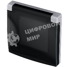 Рамка с защитной крышкой алюминий Inspiria