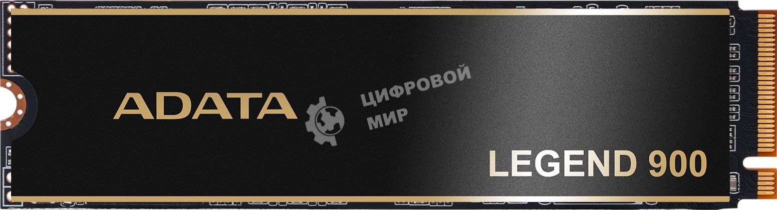 Накопитель SSD ADATA LEGEND 900, 512Gb, PCIe 4.0 x4, M.2 2280, NVMe, R/W 6200/2300, с радиатором