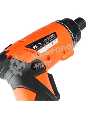 Отвертка аккумуляторная PATRIOT PS 136Li Li-Ion, 3.6 В/1,5 Ач, Реверс, 200 об/мин, 3,5 Нм, патрон: НЕХ 1/4