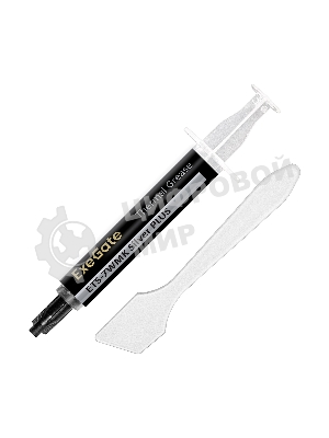 Термопаста ExeGate ETS-7WMK Silver PLUS (7,2 Вт/(м•К), 1.5г, шприц с лопаткой)