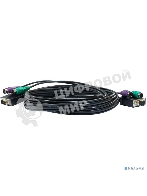 Кабель D-Link DKVM-CB3/A3A KVM длиной 3 м с разъемами PS2