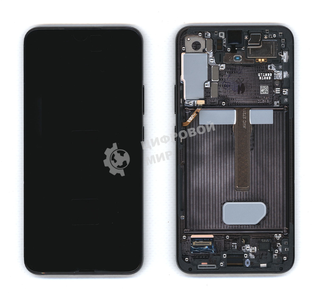 Дисплея для Samsung Galaxy S22 Plus SM-S906B в сборе с тачскрином ServicePack, черный (GH82-27500A)