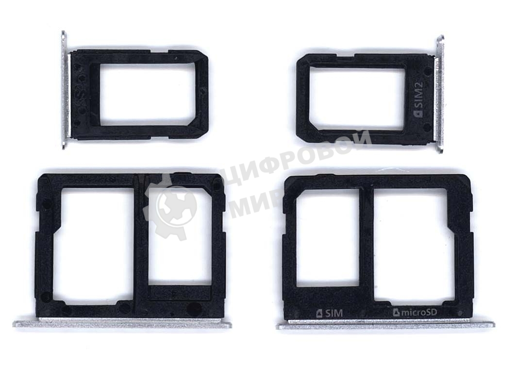 Лоток для SIM-карты Samsung Galaxy A7 (A710F) -2 SIM белый