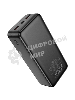 Портативный аккумулятор Hoco J136B, 30000мА·ч, QC/PD, 3A, с дисплеем, черный