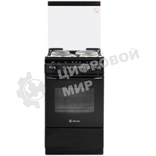 Плита электрическая De Luxe 5004.10э (кр)-001 черный, конфорок 4 шт, духовка 43 л, 50 см x 85 см x 50 см