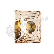 Светильник Ambrella light LH31035 BS/TI латунь/янтарь 6W 3000K 150*150*85