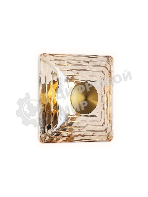 Светильник Ambrella light LH31035 BS/TI латунь/янтарь 6W 3000K 150*150*85