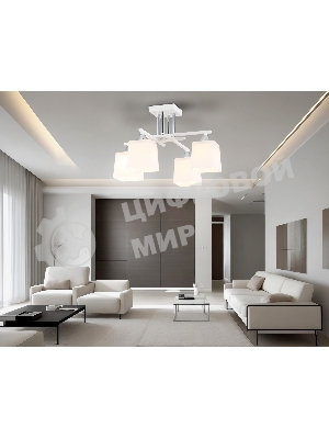 Светильник Ambrella light TR303041/4 WH белый E27/4 max 60W 420*420*260