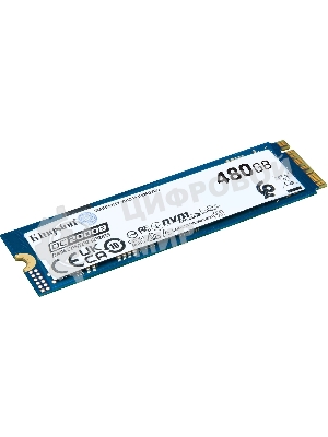 Накопитель SSD Kingston DC2000B, 480Gb, PCIe 4.0 x4, M.2 2280, R/W 7000/800