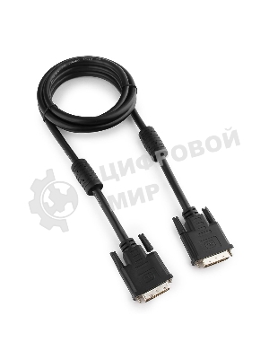Кабель DVI-D single link Gembird/Cablexpert, 19M/19M, 1.8м, черный, экран, феррит.кольца, пакет (CC-DVI-BK-6)